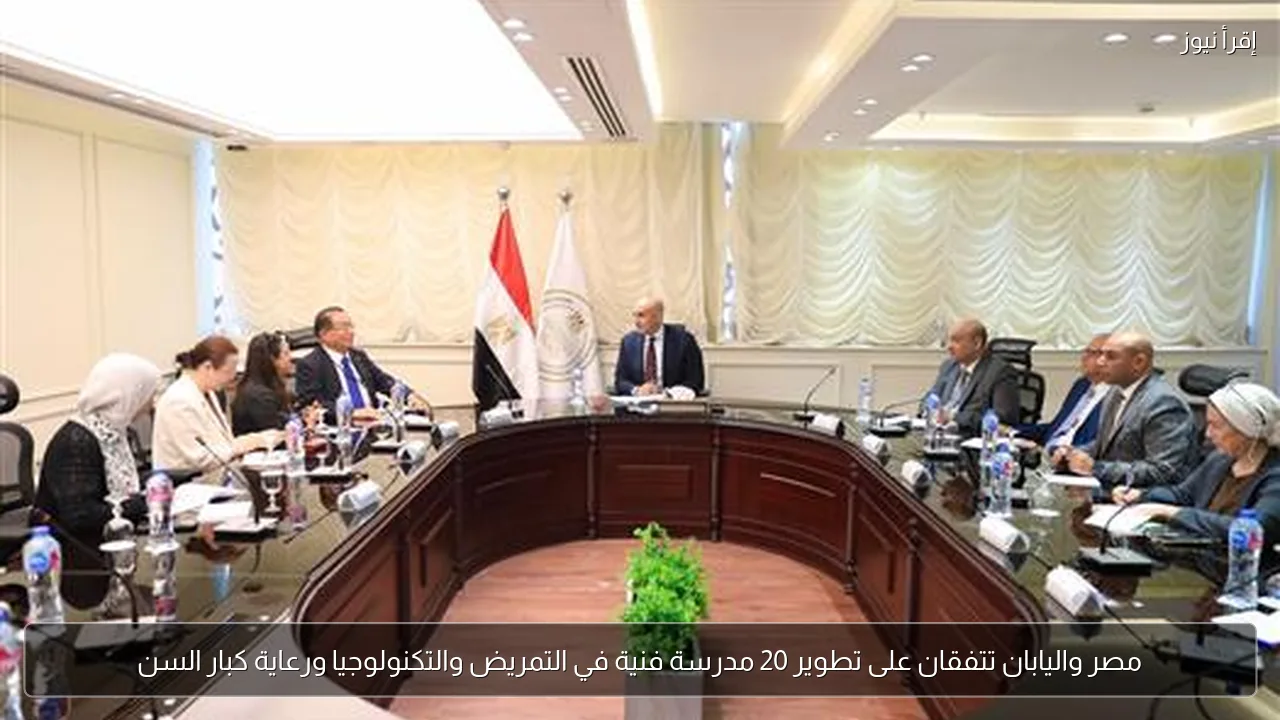 مصر واليابان تتفقان على تطوير 20 مدرسة فنية في التمريض والتكنولوجيا ورعاية كبار السن
