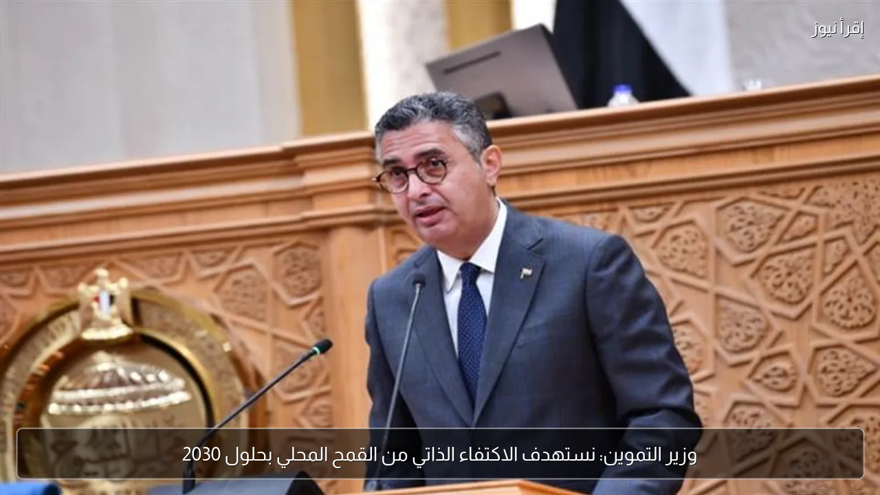 وزير التموين: نستهدف الاكتفاء الذاتي من القمح المحلي بحلول 2030