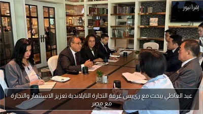 عبد العاطي يبحث مع رئيس غرفة التجارة التايلاندية تعزيز الاستثمار والتجارة مع مصر