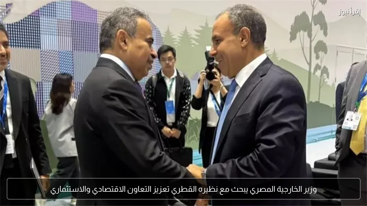 وزير الخارجية المصري يبحث مع نظيره القطري تعزيز التعاون الاقتصادي والاستثماري