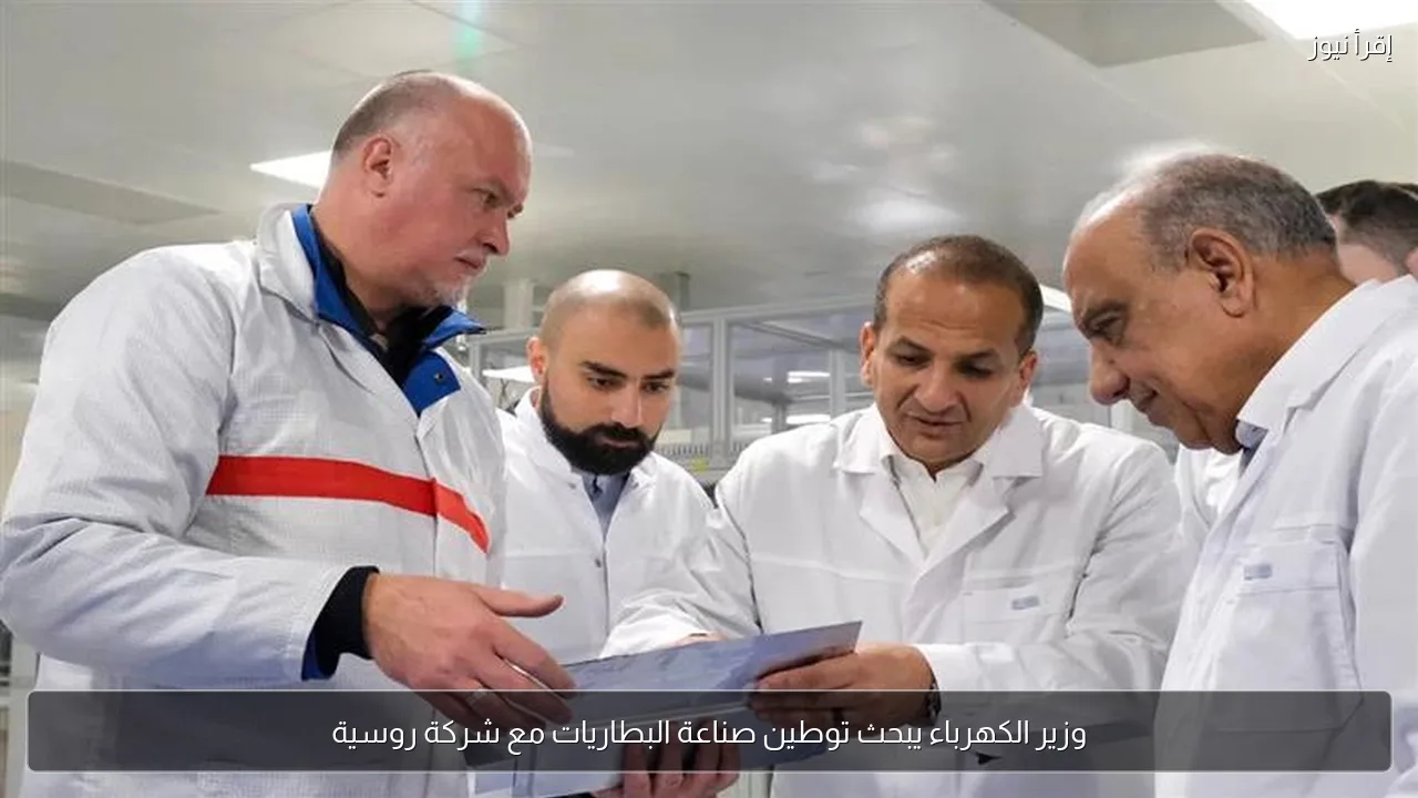 وزير الكهرباء يبحث توطين صناعة البطاريات مع شركة روسية
