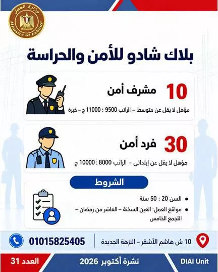 وظائف وزارة العمل اليوم