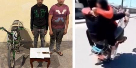 واقعة قديمة.. القبض على ميكانيكي استعرض بدراجة نارية بصحبة فتاة في الإسكندرية