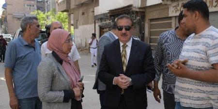 محافظ بورسعيد يتفقد أعمال تطوير ورفع كفاءة شارعي سوريا والسعودية