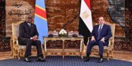 السيسي وتشيسيكيدي يؤكدان تعزيز الشراكة الاستراتيجية بين مصر والكونغو الديمقراطية.. توافق حول مياه النيل ودعم السلام في شرق الكونغو