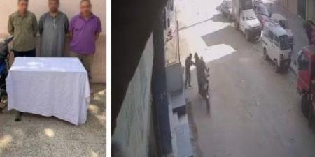ضبط لصين سرقا سلسلة ذهبية بأسلوب الخطف بالجيزة
