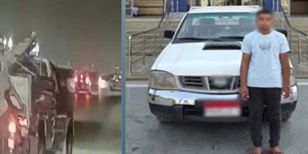 خبطه وجرى.. القبض على سائق سيارة نقل صدم قائد دراجة نارية بالقاهرة