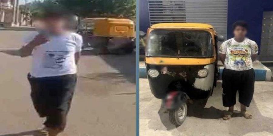 القبض على قائد توك توك تعدى على سائق سيارة ميكروباص بالشرقية