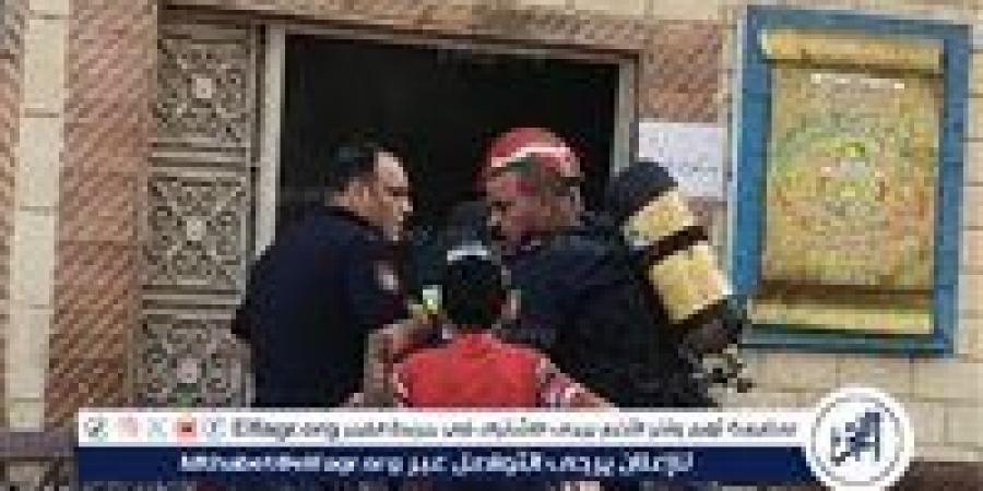 أرتفاع مصابي حريق التأمين الصحي بكيمان فارس لـ 8 حالات أختناق.. والسيطرة على النيران