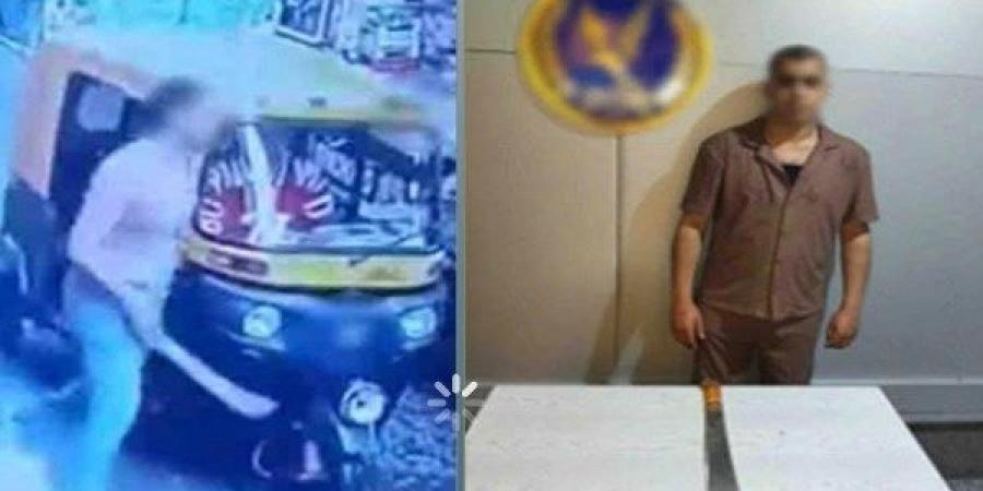ماسك سلاح أبيض .. القبض على المتهم بالتعدي على محل بالإسكندرية