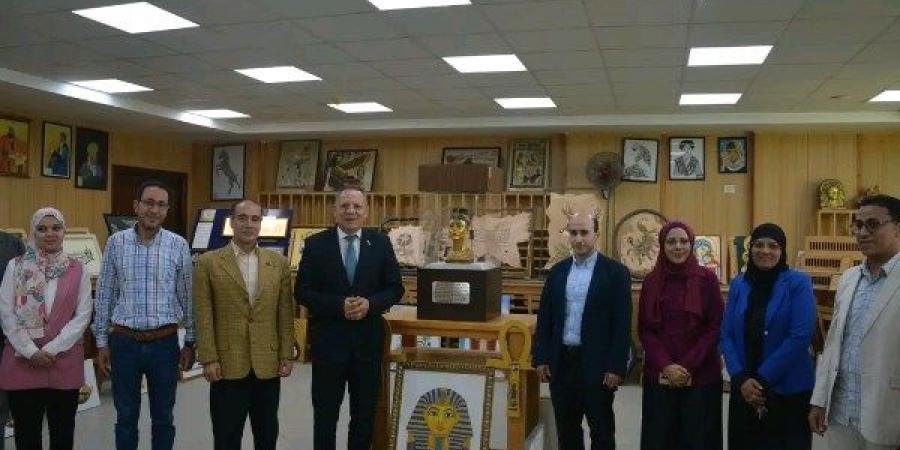 افتتاح معرض مشروعات طلاب قسم ترميم وصيانة الآثار بدمياط