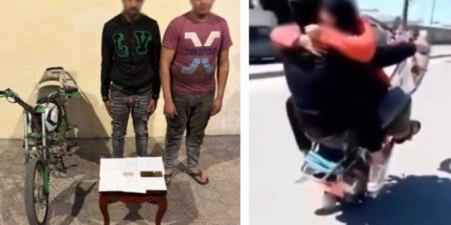 واقعة قديمة.. القبض على ميكانيكي استعرض بدراجة نارية بصحبة فتاة في الإسكندرية