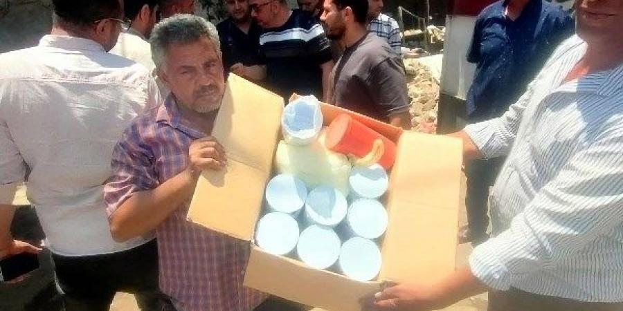 ضبط مادة بيضاء تستخدم فى غش عصير القصب وتسبب أمراضا خطيرة بطوخ.. صور