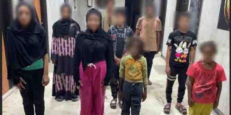 القبض على 4 رجال و5 سيدات يستغلون 13 طفلا في أعمال التسول بالجيزة
