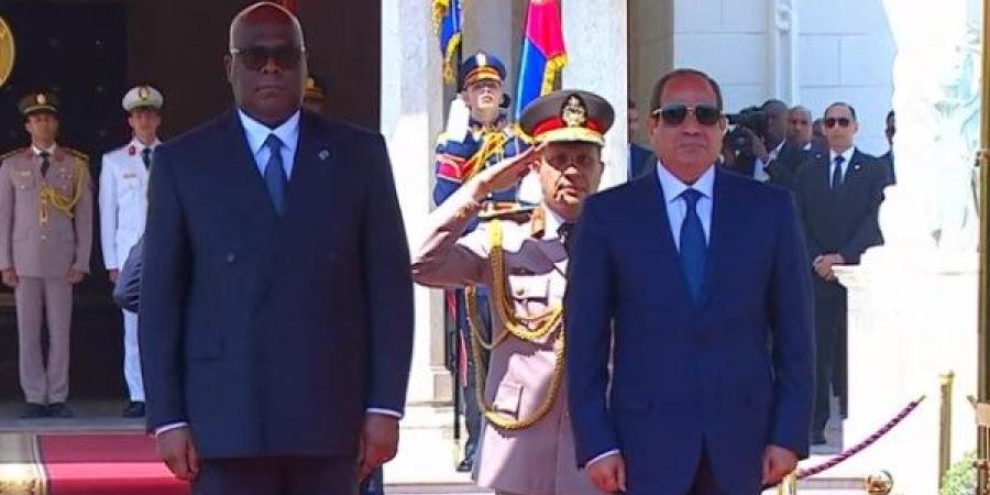 الرئيس السيسي يستقبل رئيس الكونغو الديمقراطية بقصر الاتحادية لبحث تعزيز التعاون الثنائي