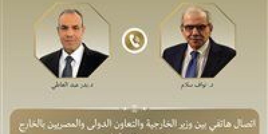 وزير الخارجية يجري اتصالًا هاتفيًا مع رئيس مجلس الوزراء اللبناني ويؤكد وقوف مصر إلى جانب لبنان الشقيق