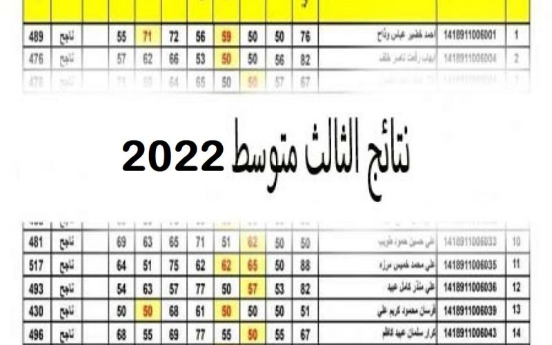 موعد إعلان نتائج الثالث المتوسط في العراق رسميًا على موقع وزارة التربية العراقية 2022/2023