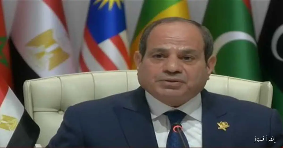 السيسي للشعب الإسرائيلي: تصرفات حكومتكم تهدد أمنكم وتقوض اتفاقيات السلام