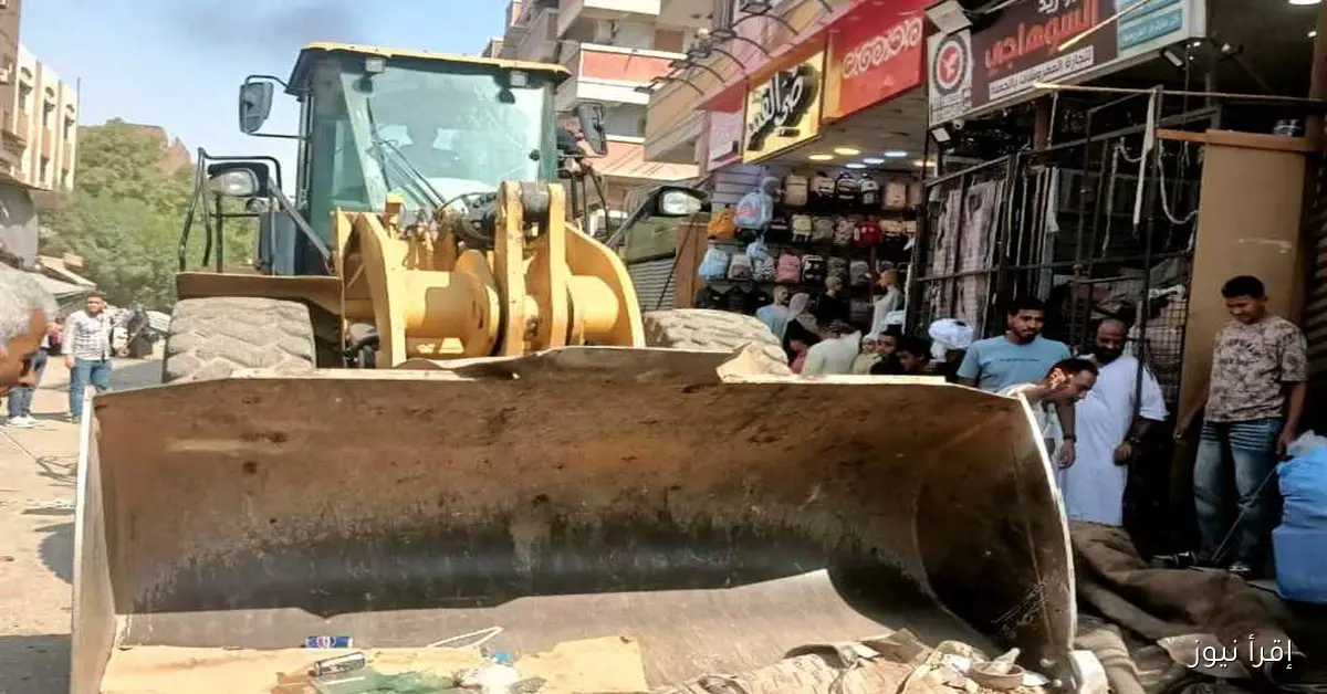 رفع 85 حالة إشغال خلال حملة شاملة في شوارع كوم أمبو بأسوان