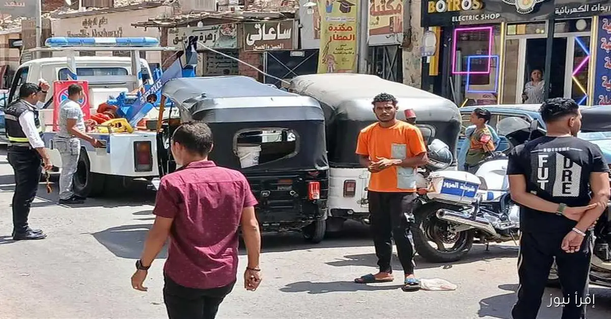 ضبط 90 «توك توك» ودراجة نارية خلال أسبوع في أسوان