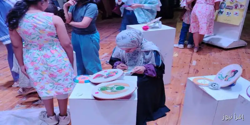 معرض مميز للمشغولات اليدوية والفنية للأطفال في قصر ثقافة أبو سمبل بأسوان