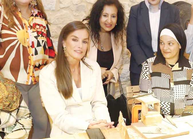 ملك إسبانيا وقرينته