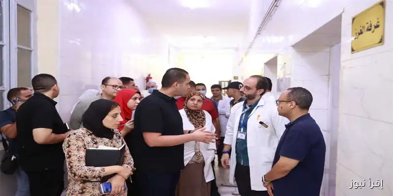 نائب وزير الصحة يقوم بجولة تفقدية مفاجئة في مستشفيي التأمين الصحي والصدر بالمنيا