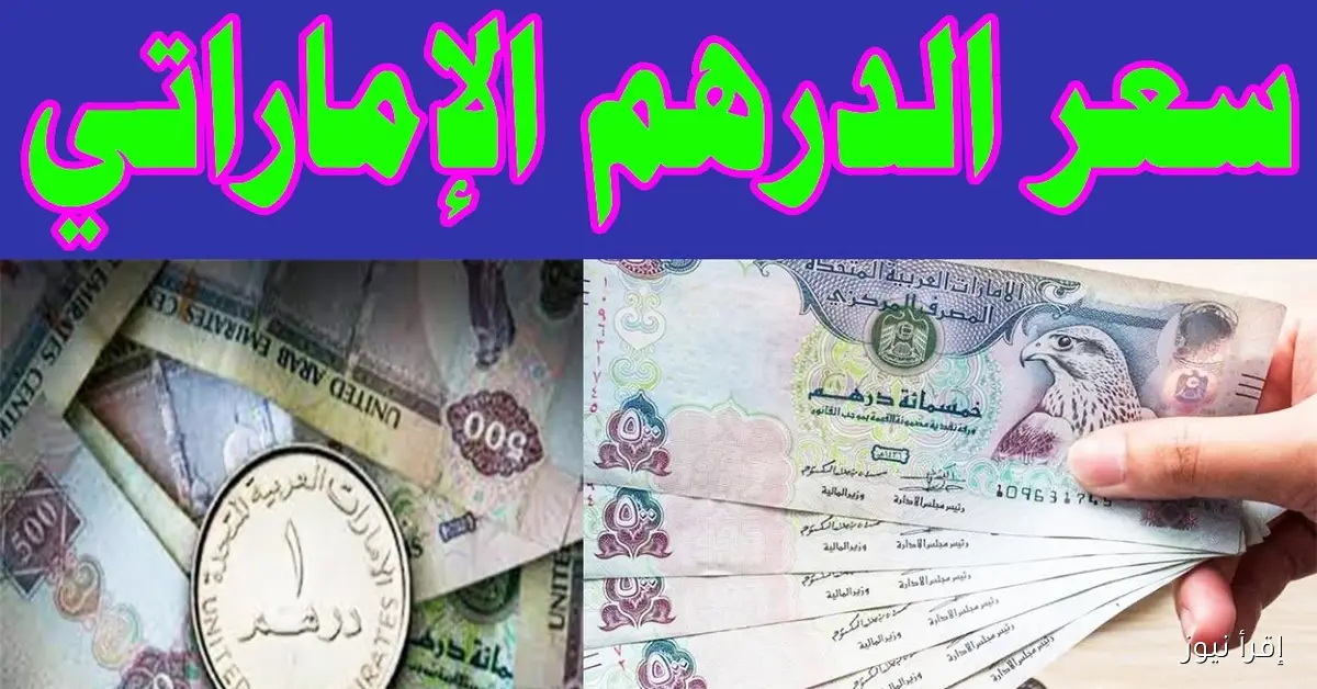 تذبذب سعر الدرهم الاماراتي اليوم مقابل الجنية في السوق السوداء والبنوك المصرية
