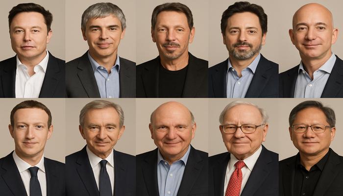 أغنى 10 شخصيات في العالم: ارتفاع مؤسس «غوغل» وانخفاض جيف بيزوس