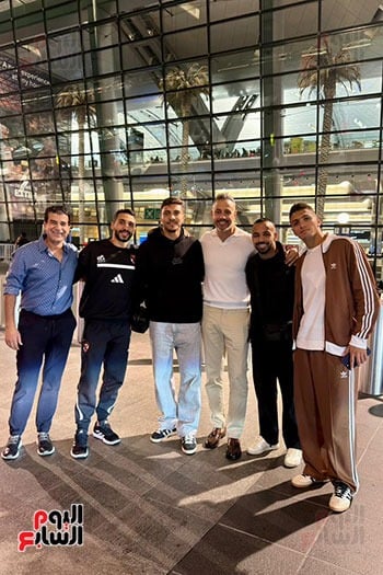 رباعي الأهلي يصل قطر