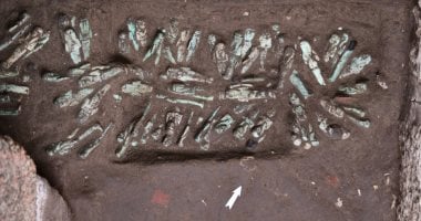 اكتشاف 225 تمثال أوشابتي للملك شوشنق الثالث في صان الحجر