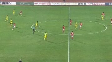 الأهلي يحقق تقدم مهم على شبيبة القبائل بهدفين في الشوط