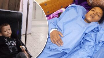 الطفلان رياض وبتول ينطلقان للعلاج خارج غزة بعد نشر قصة