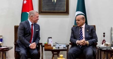العاهل الأردني ورئيس وزراء باكستان يؤكدان دعمهما لحل الدولتين ويرفضان تهجير الفلسطينيين