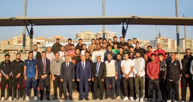 كامل الوزير يشجع لاعبي السكة الحديد على تحسين الأداء وتحقيق نتائج أفضل