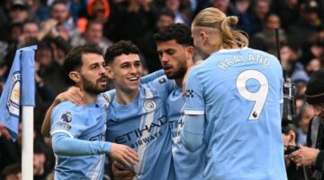 مانشستر سيتي يتألق في الشوط الأول بالدوري الإنجليزي فيديو