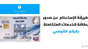 موقع وزارة التضامن الاجتماعي استعلام عن بطاقة الخدمات المتكاملة 2025