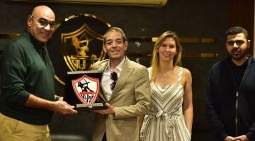 نائب رئيس الزمالك يلتقي مدير معهد برشلونة ويكشف تفاصيل التعاون