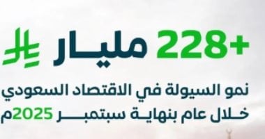 نمو السيولة في الاقتصاد السعودي يتجاوز 228 مليار ريال خلال عام
