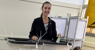 هادية حسني رئيس اتحاد الريشة الطائرة يشارك في انتخابات مجلس النواب