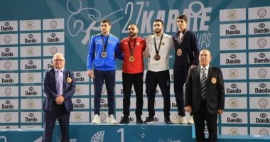 وزير الرياضة يهنئ فراعنة الكاراتيه بعد تصدرهم بطولة العالم في القاهرة