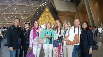 وفود بطولة العالم للكاراتيه تزور الأهرامات والمتحف المصري الكبير