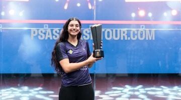 1764659520 أمينة عرفى ومحمد زكريا يتصدران التصنيف المصري لأسكواش الناشئين