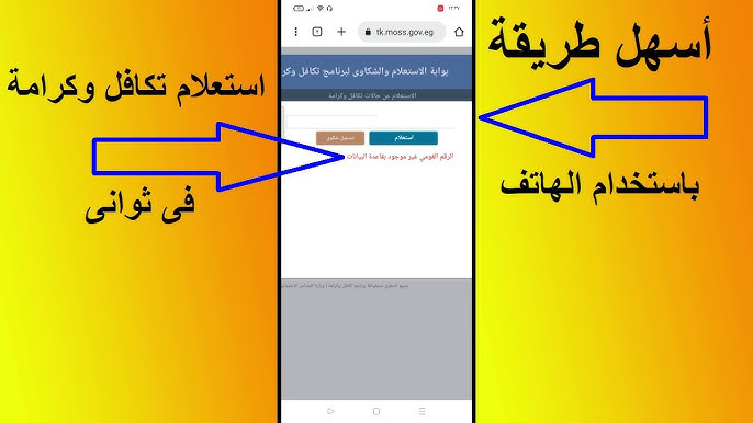 مُتاح الآن.. استعلام تكافل وكرامة بالرقم القومي 2025 عبر موقع وزارة التضامن الاجتماعي