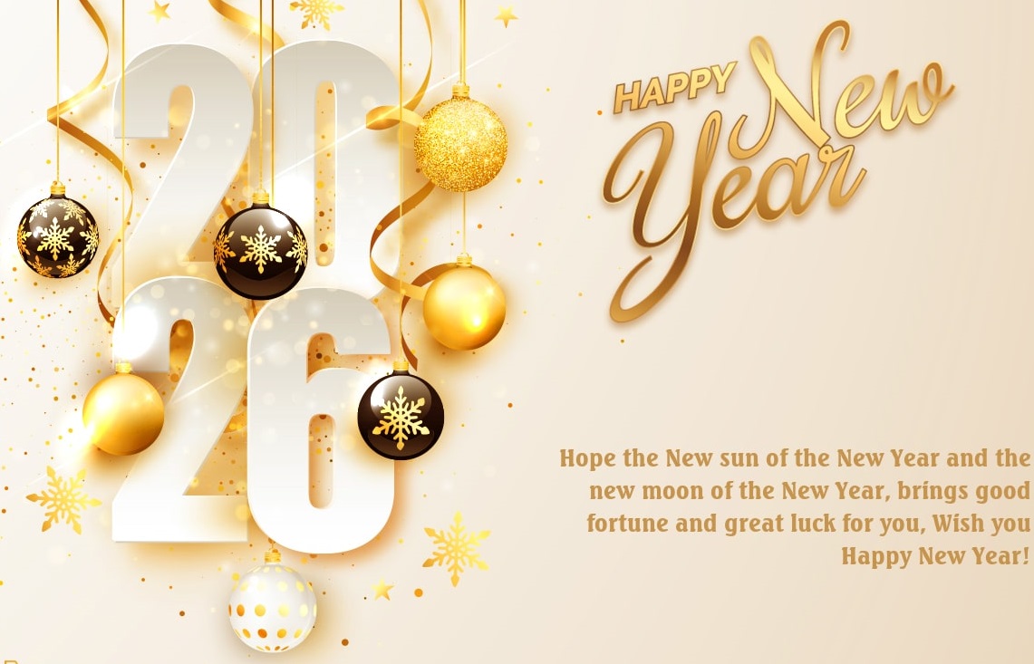 أجمل عبارات تهنئة رأس السنة الميلادية 2026 طويلة وقصيرة للأهل والاحباب .. Happy new year