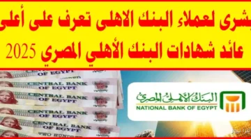 شهادات البنك الأهلي المصري 2025