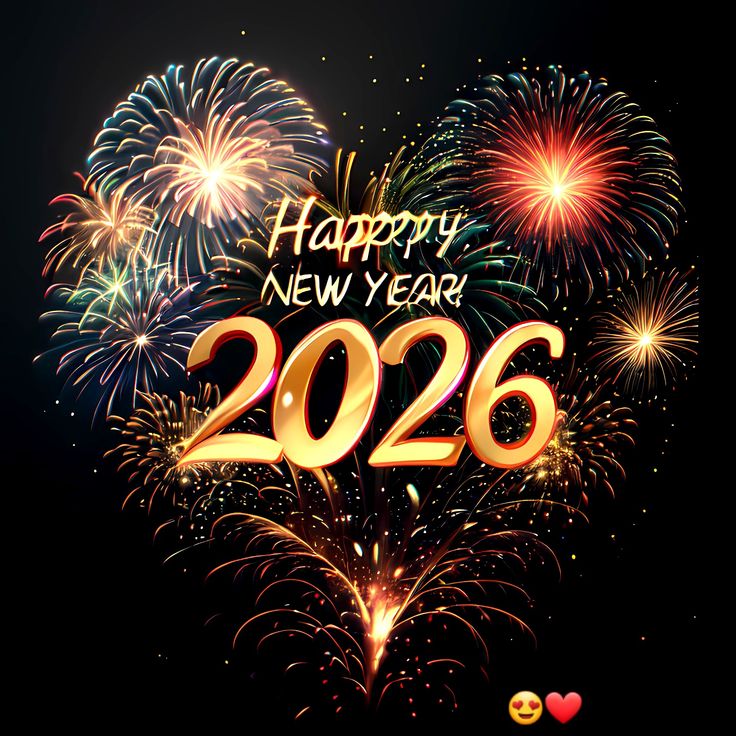 بطاقات وصور تهنئة رأس السنة الميلادية 2026 بالاسم Happy New Year هابي نيو يير 13 صور تهنئة 2026 12