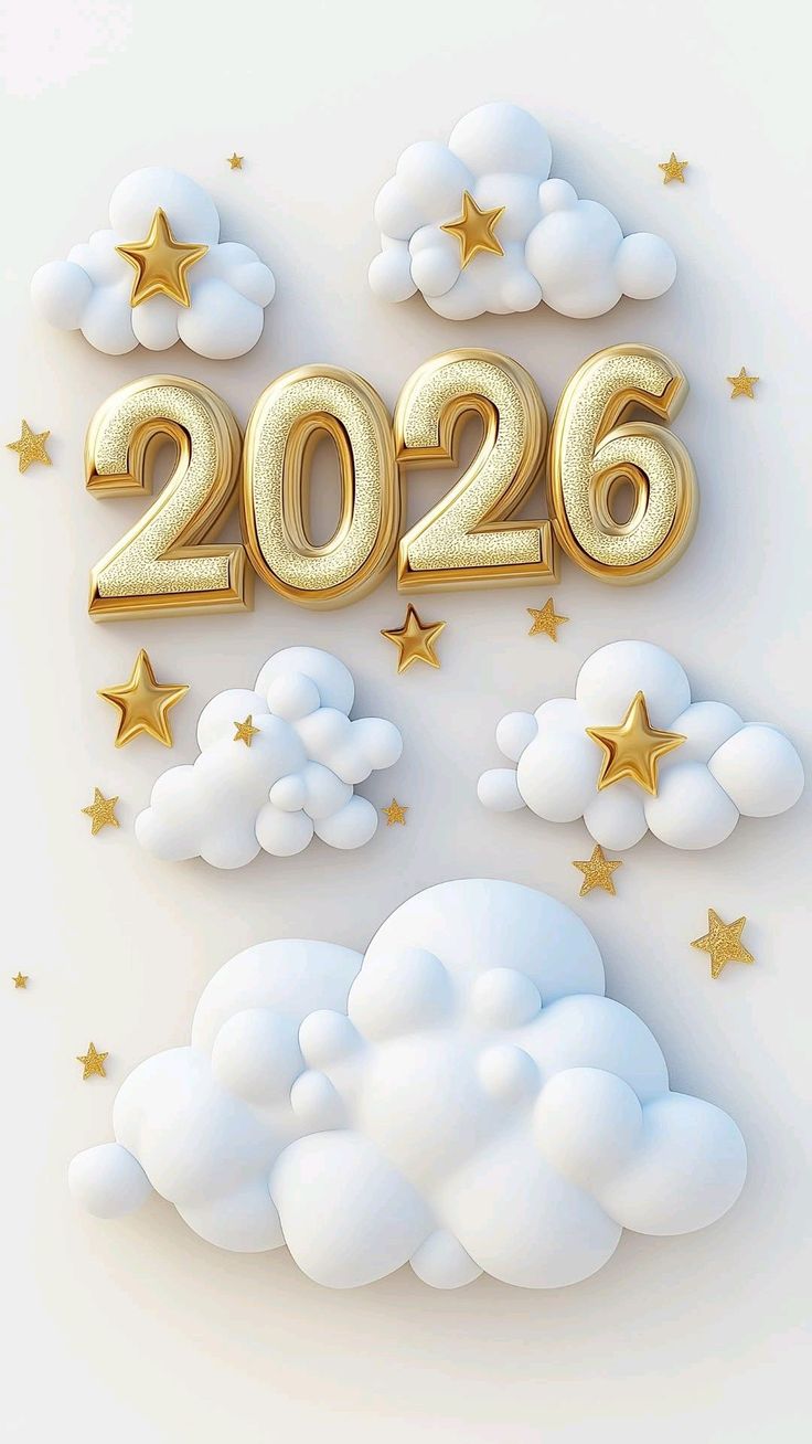بطاقات وصور تهنئة رأس السنة الميلادية 2026 بالاسم Happy New Year هابي نيو يير 6 صور تهنئة 2026 4