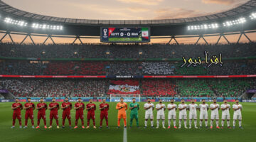 ماتش مصر وإيران بالمونديال