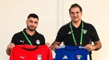 منتخب مصر يعلن عن ارتداء الزي الأحمر أمام الكويت في
